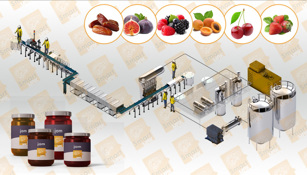 Fruit Jam Processing and Packing Line